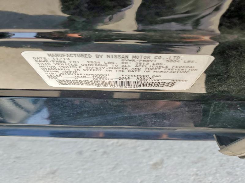 Aukcja sprzedaży 2014 Infiniti Q50, vin: JN1BV7AR1EM699531, numer aukcji: 77020455