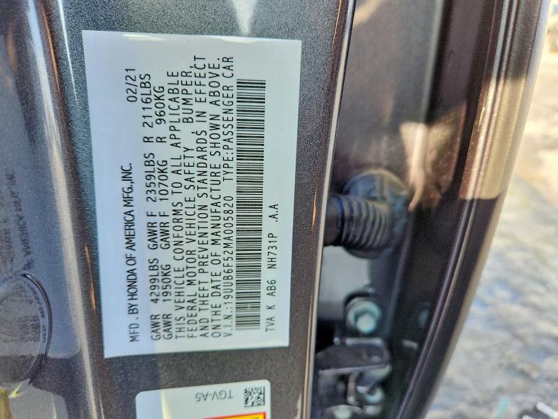 Aukcja sprzedaży 2021 Acura Tlx, vin: NJ2424E, numer aukcji: 72453285