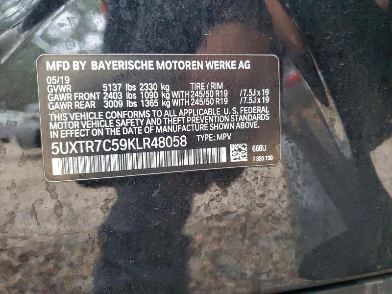 Aukcja sprzedaży 2019 Bmw X3, vin: 5UXTR7C59KLR48058, numer aukcji: 77093065