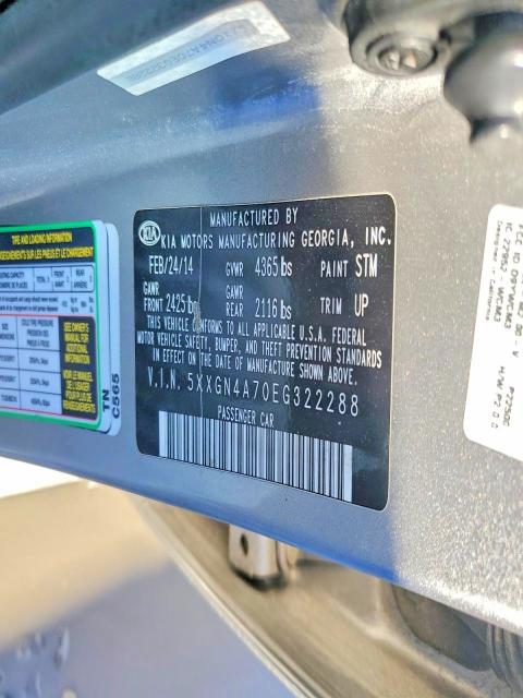 Aukcja sprzedaży 2014 Kia Optima, vin: 5XXGN4A70EG322288, numer aukcji: 75987485