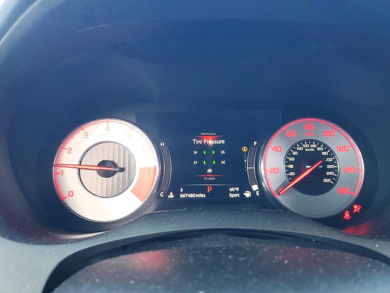 76178175 :رقم المزاد ، 5J8TC2H64LL021480 vin ، 2020 Acura Rdx A-spec مزاد بيع
