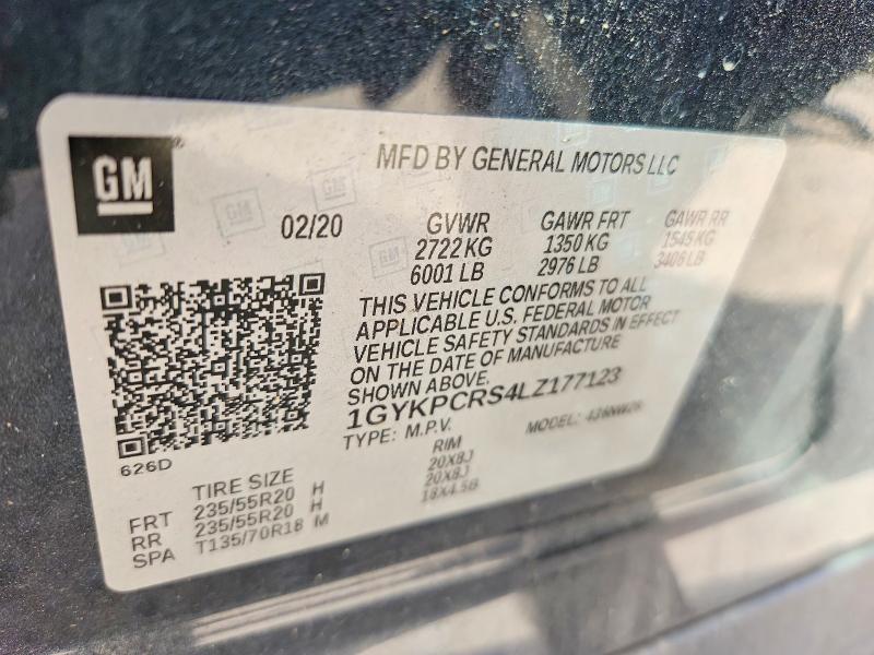 Aukcja sprzedaży 2020 Cadillac Xt6, vin: 1GYKPCRS4LZ177123, numer aukcji: 76112465