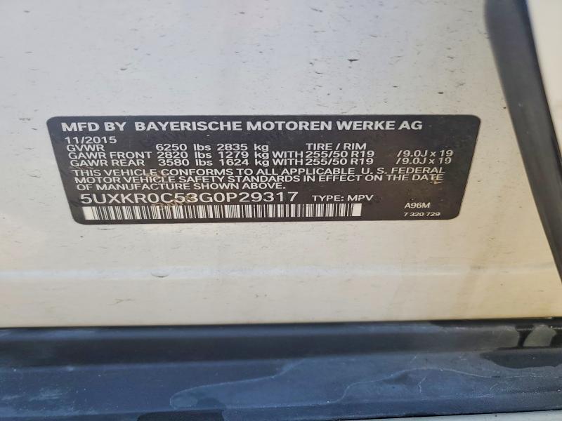 Продажа на аукционе авто 2016 Bmw X5, vin: 5UXKR0C53G0P29317, номер лота: 79042355
