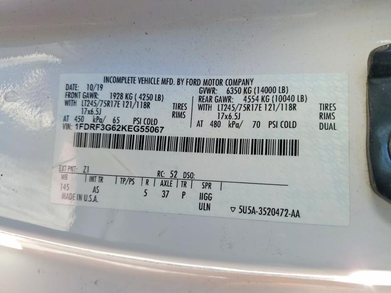 Продаж на аукціоні авто 2019 Ford F350, vin: 1FDRF3G62KEG55067, номер лоту: 75463675