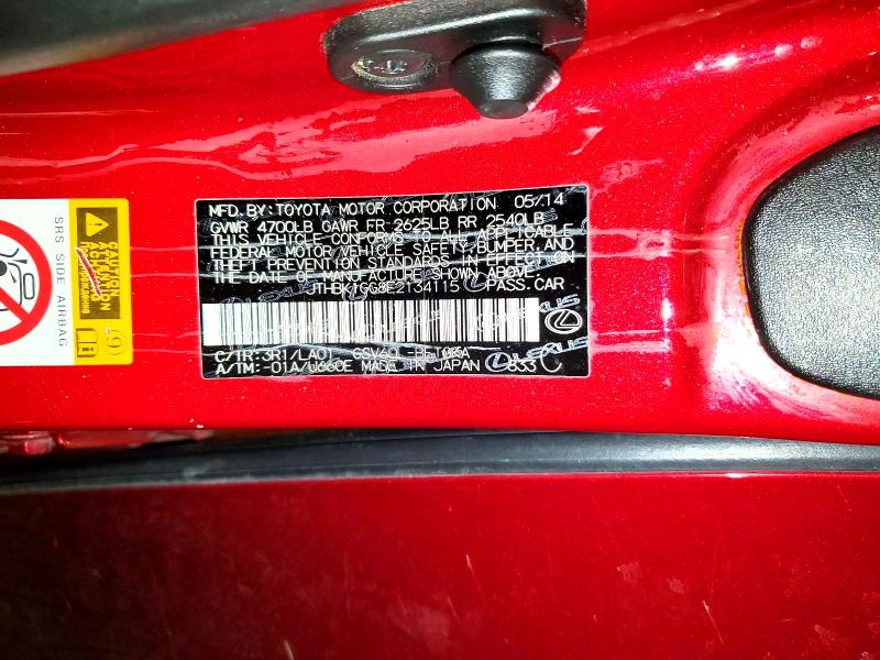 79232125 :رقم المزاد ، JTHBK1GG8E2134115 vin ، 2014 Lexus Es 350 مزاد بيع