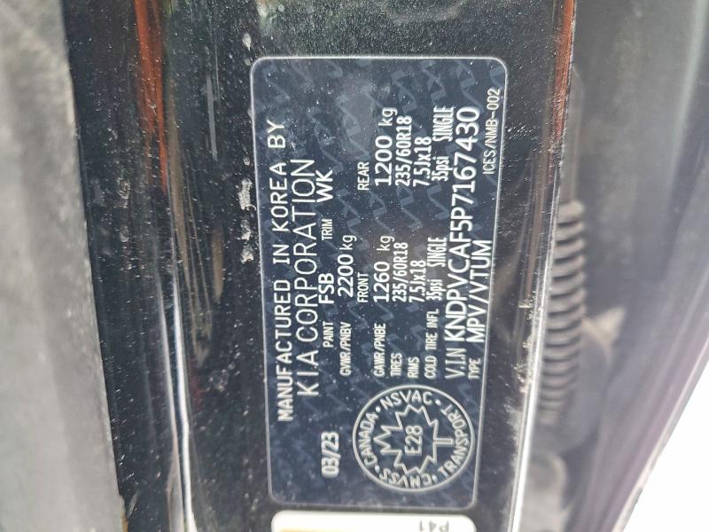 Продаж на аукціоні авто 2023 Kia Sportage, vin: KNDPVCAF5P7167430, номер лоту: 74999575