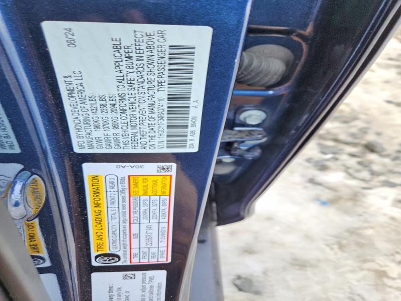Продаж на аукціоні авто 2024 Honda Accord, vin: 1HGCY1F34RA074110, номер лоту: 78495545