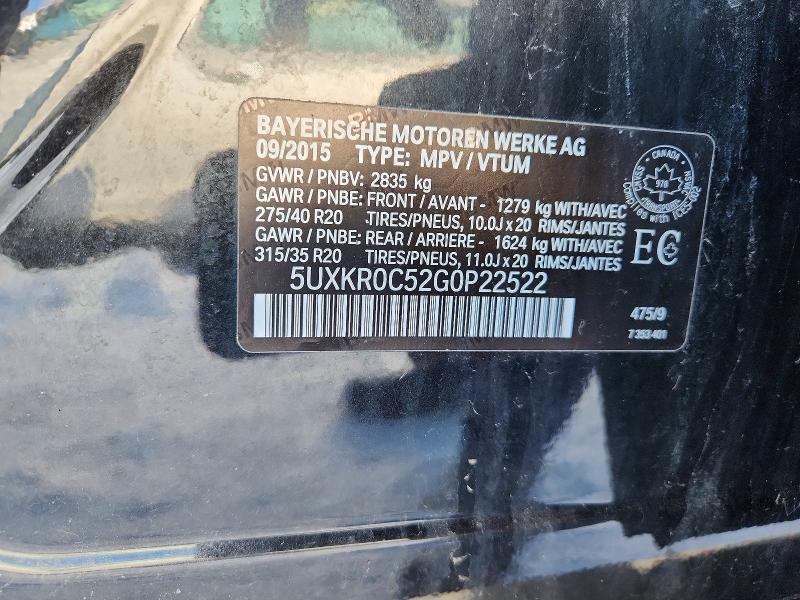 Aukcja sprzedaży 2016 Bmw X5, vin: 5UXKR0C52G0P22522, numer aukcji: 72345015