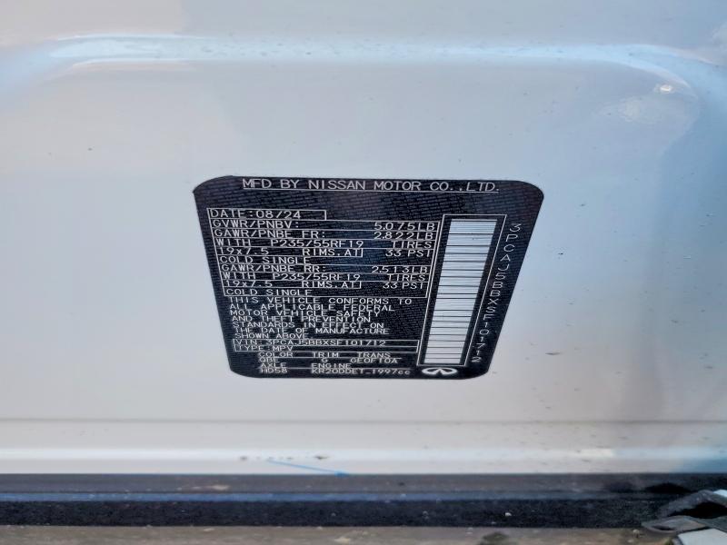 Aukcja sprzedaży 2025 Infiniti Qx50, vin: 3PCAJ5BBXSF101712, numer aukcji: 78511025