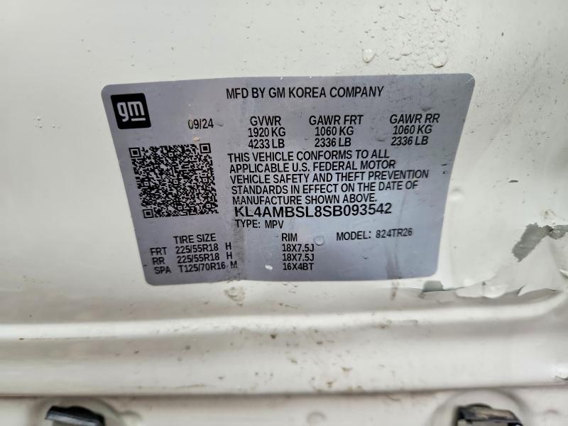 2025 Buick Encore Gx მანქანა იყიდება აუქციონზე, vin: KL4AMBSL8SB093542, აუქციონის ნომერი: 76427625