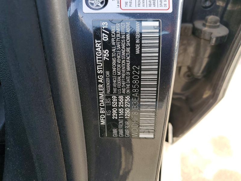 77714585 :رقم المزاد ، WDDHF8JB3EA858022 vin ، 2014 Mercedes-benz E مزاد بيع