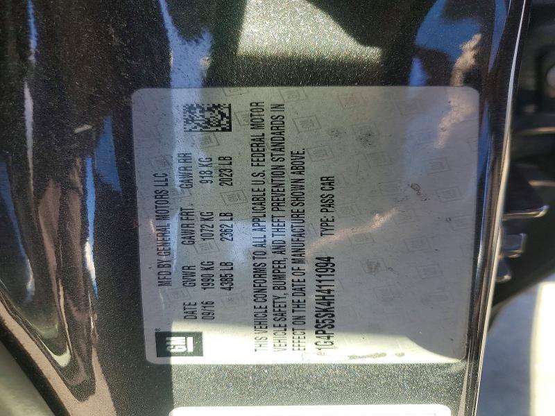 Продажа на аукционе авто 2017 Buick Verano, vin: 1G4PS5SK4H4111994, номер лота: 79423515