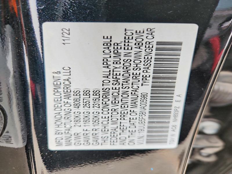 Продаж на аукціоні авто 2022 Acura Tlx, vin: 19UUB5F58NA005980, номер лоту: 77160685