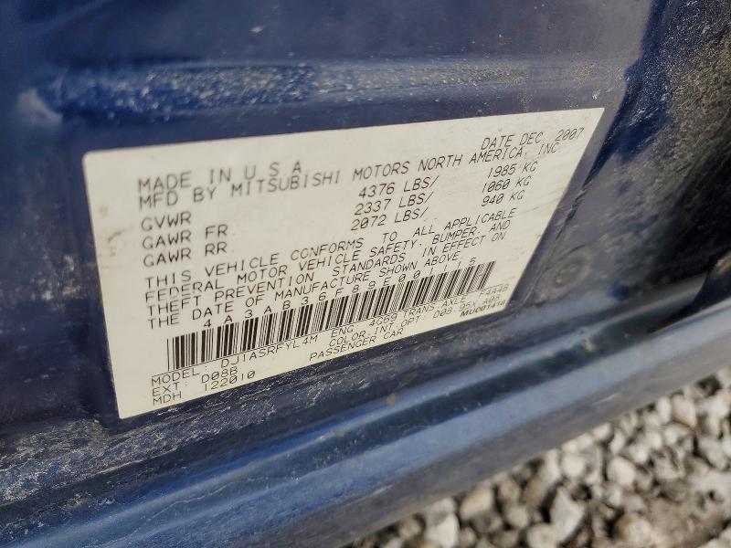 Продаж на аукціоні авто 2009 Mitsubishi Galant, vin: 4A3AB36F89E001115, номер лоту: 76804865