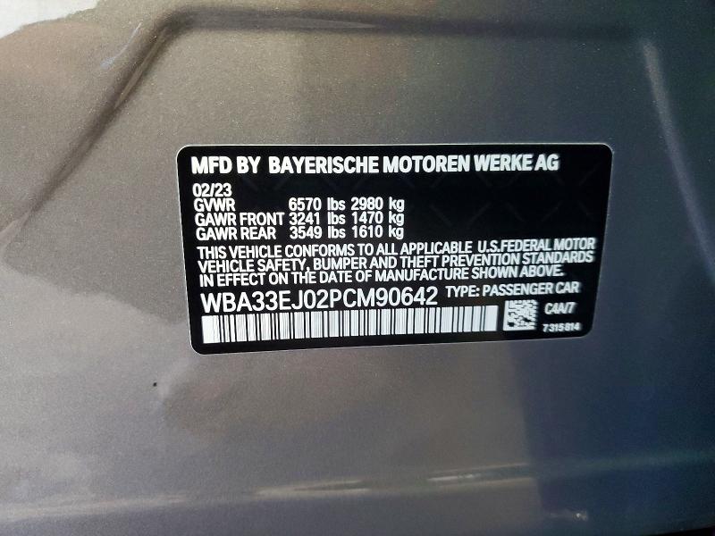 Продаж на аукціоні авто 2023 Bmw 760, vin: WBA33EJ02PCM90642, номер лоту: 76339105