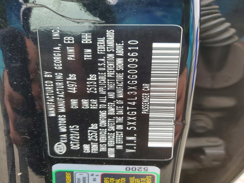 Aukcja sprzedaży 2016 Kia Optima, vin: 5XXGT4L3XGG009610, numer aukcji: 77608865