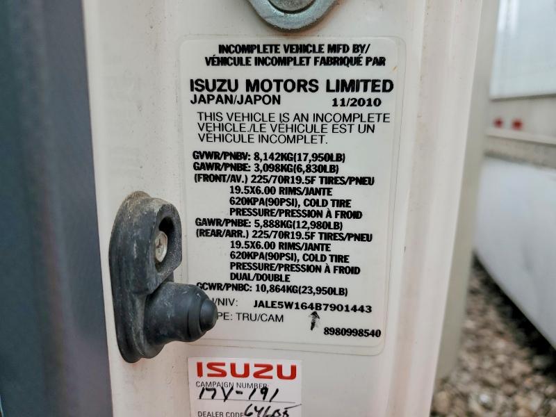 Продаж на аукціоні авто 2011 Isuzu Nqr, vin: JALE5W164B7901443, номер лоту: 76240255