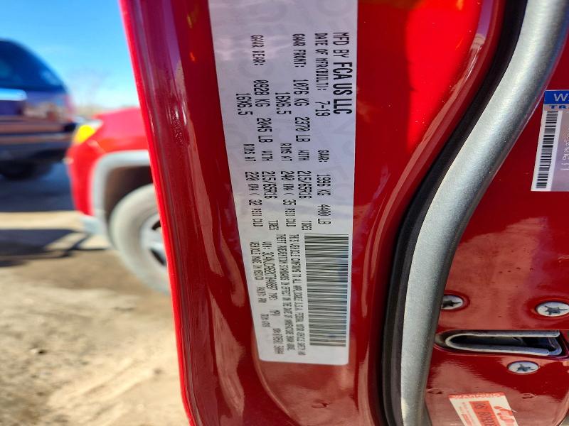 Продаж на аукціоні авто 2019 Jeep Compass, vin: 3C4NJCAB2KT840887, номер лоту: 78551975