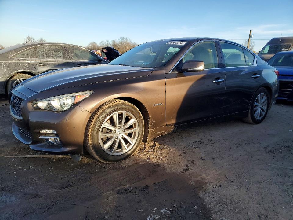76895975 :رقم المزاد ، JN1AV7AR0FM850713 vin ، 2015 Infiniti Q50 Hybrid مزاد بيع