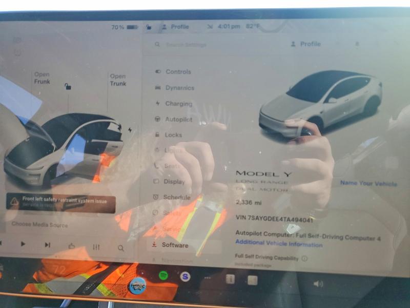 78300325 :رقم المزاد ، 7SAYGDEE4TA494041 vin ، 2026 Tesla Model Y مزاد بيع