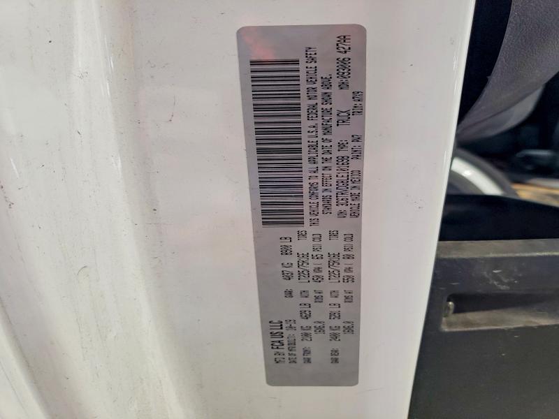 2020 Ram Promaster 2500 მანქანა იყიდება აუქციონზე, vin: 3C6TRVDG8LE101698, აუქციონის ნომერი: 75260795