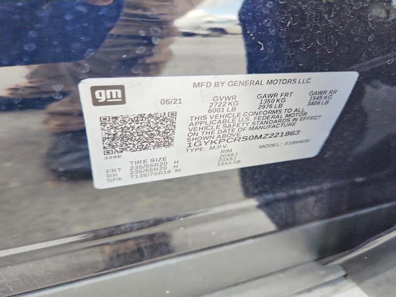 Aukcja sprzedaży 2021 Cadillac Xt6, vin: 1GYKPCRS0MZ221863, numer aukcji: 78207645