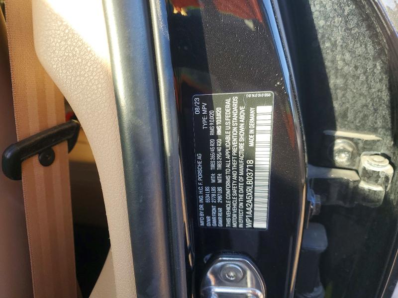 75949045 :رقم المزاد ، WP1AA2A5XRLB03718 vin ، 2024 Porsche Macan مزاد بيع