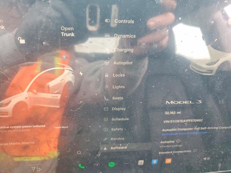 76264625 :رقم المزاد ، 5YJ3E1EA1PF570882 vin ، 2023 Tesla Model 3 مزاد بيع