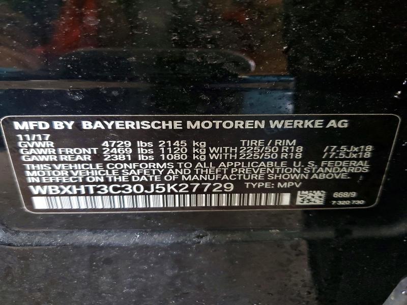 Продаж на аукціоні авто 2018 Bmw X1, vin: WBXHT3C30J5K27729, номер лоту: 78380715