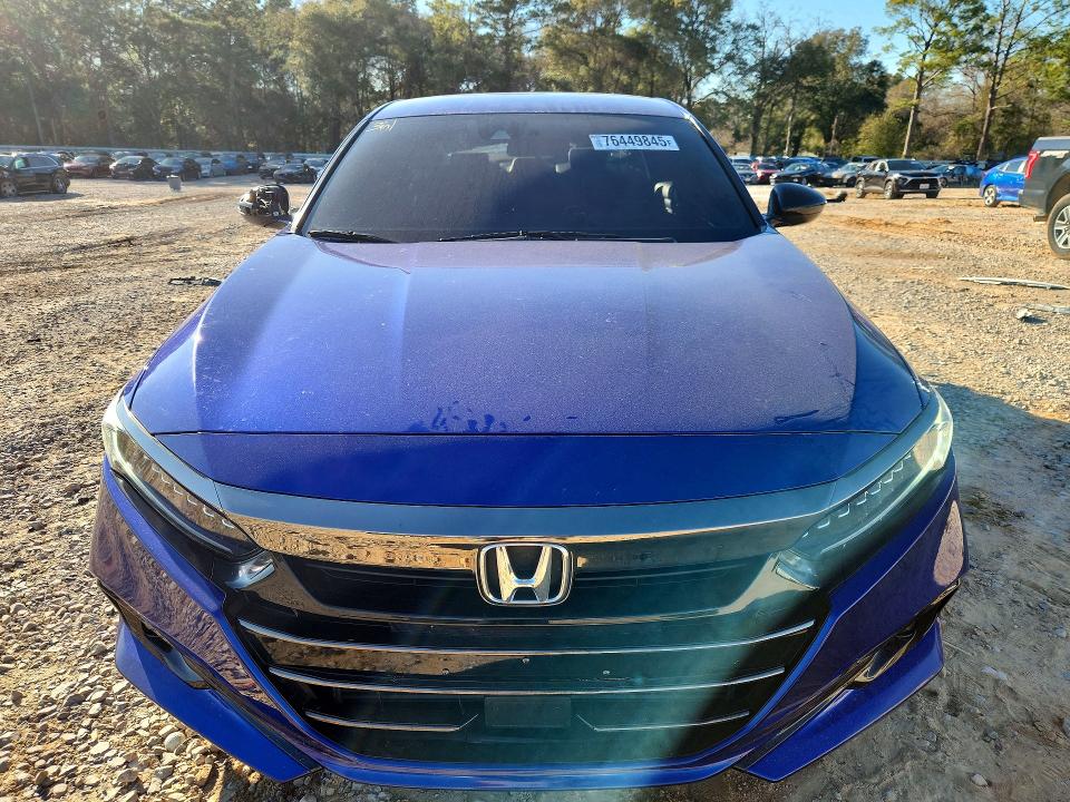 76449845 :رقم المزاد ، 1HGCV1F33MA075198 vin ، 2021 Honda Accord مزاد بيع