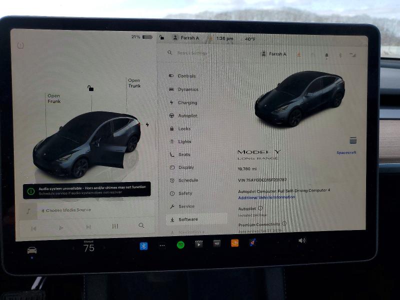 2025 Tesla Model Y მანქანა იყიდება აუქციონზე, vin: 7SAYGDED1SF231787, აუქციონის ნომერი: 77358365
