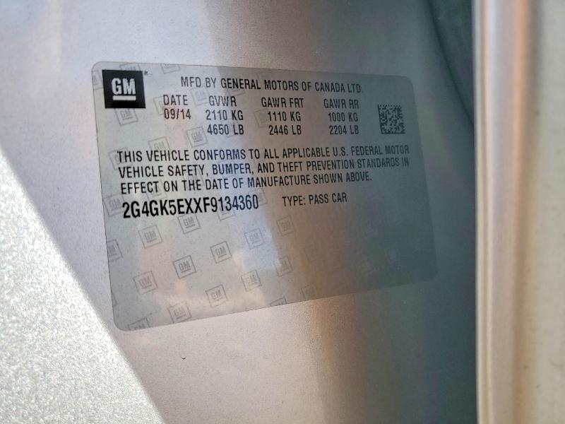 Aukcja sprzedaży 2015 Buick Regal, vin: 2G4GK5EXXF9134360, numer aukcji: 78896135