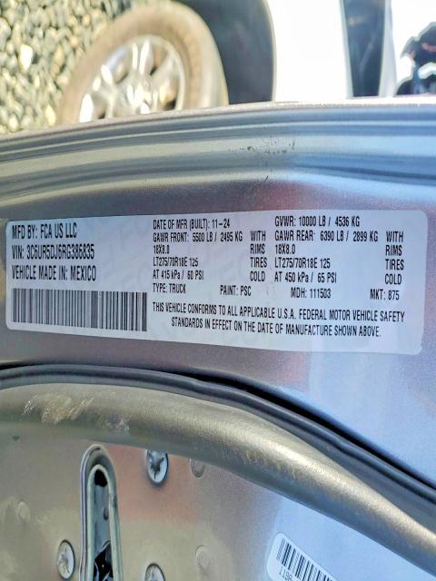 Продажа на аукционе авто 2024 Ram 2500, vin: 3C6UR5DJ6RG386835, номер лота: 78364945