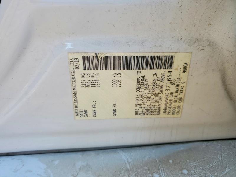 76022055 :رقم المزاد ، 1N4AA6AV6KC371654 vin ، 2019 Nissan Maxima مزاد بيع