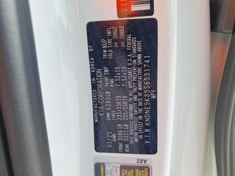 Aukcja sprzedaży 2025 Kia Carnival, vin: KNDNE5K35S6531741, numer aukcji: 78974755