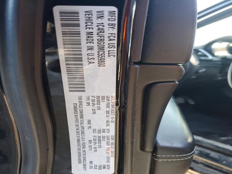 79067925 :رقم المزاد ، 1C4RJFBG0MC559800 vin ، 2021 Jeep Grand Cherokee مزاد بيع