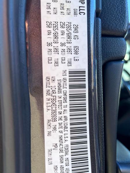 2014 Jeep Grand Cher მანქანა იყიდება აუქციონზე, vin: 1C4RJFBGXEC392699, აუქციონის ნომერი: 77436175