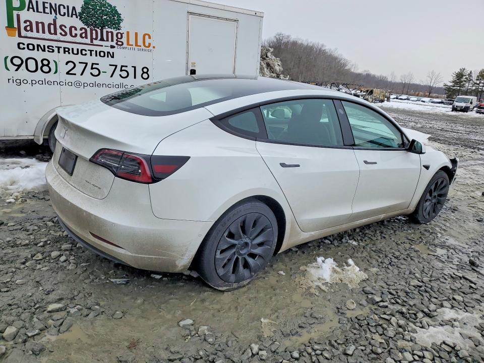 2022 Tesla Model 3 მანქანა იყიდება აუქციონზე, vin: 5YJ3E1EB0NF316599, აუქციონის ნომერი: 78593935
