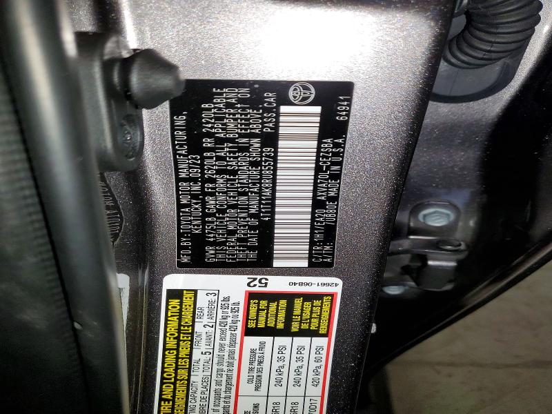 Aukcja sprzedaży 2024 Toyota Camry, vin: 4T1T11AK8RU855739, numer aukcji: 79002825