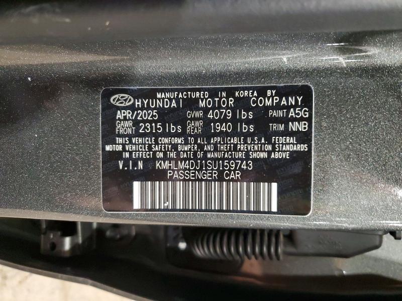 Продаж на аукціоні авто 2025 Hyundai Elantra Hybrid, vin: KMHLM4DJ1SU159743, номер лоту: 78965205