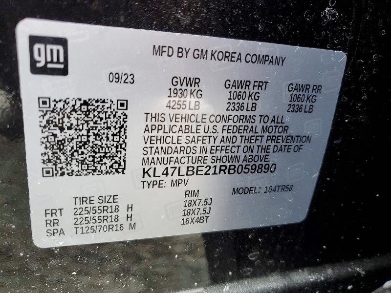 Aukcja sprzedaży 2024 Buick Envista, vin: KL47LBE21RB059890, numer aukcji: 75817375