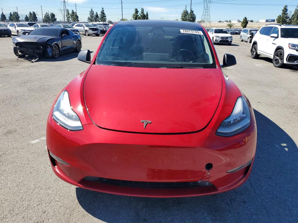 78973745 :رقم المزاد ، 5YJYGAEE8MF266754 vin ، 2021 Tesla Model Y مزاد بيع