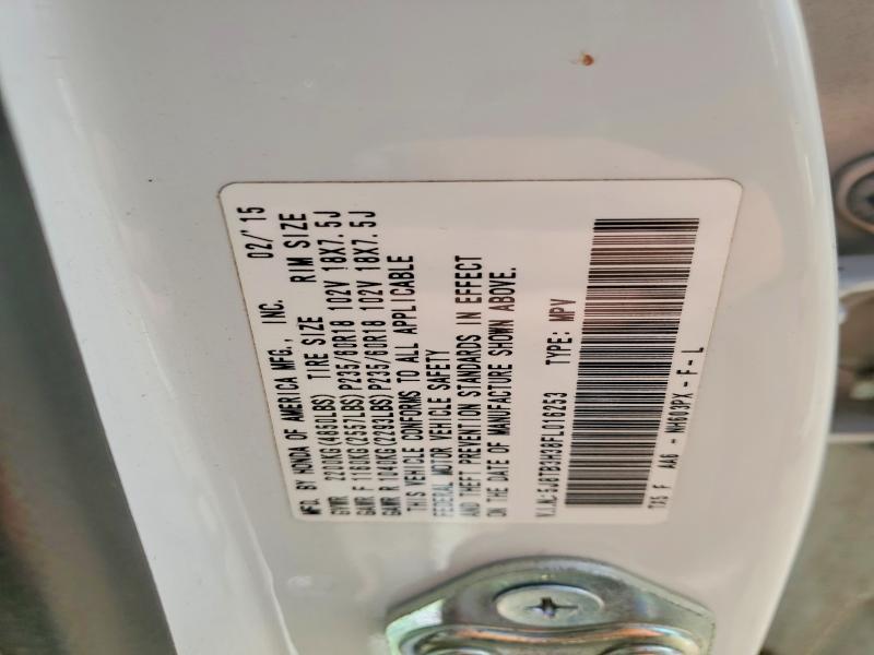 77883895 :رقم المزاد ، 5J8TB3H38FL016253 vin ، 2015 Acura Rdx مزاد بيع