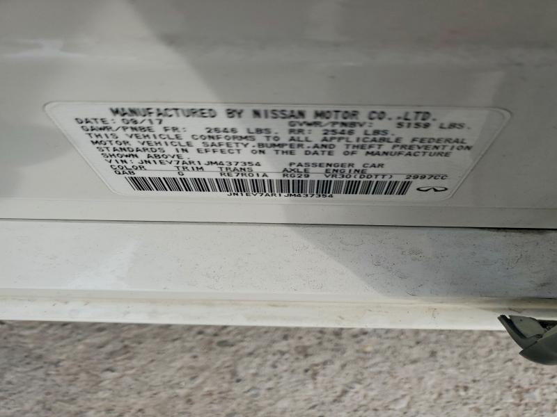 77925585 :رقم المزاد ، JN1EV7AR1JM437354 vin ، 2018 Infiniti Q50 مزاد بيع