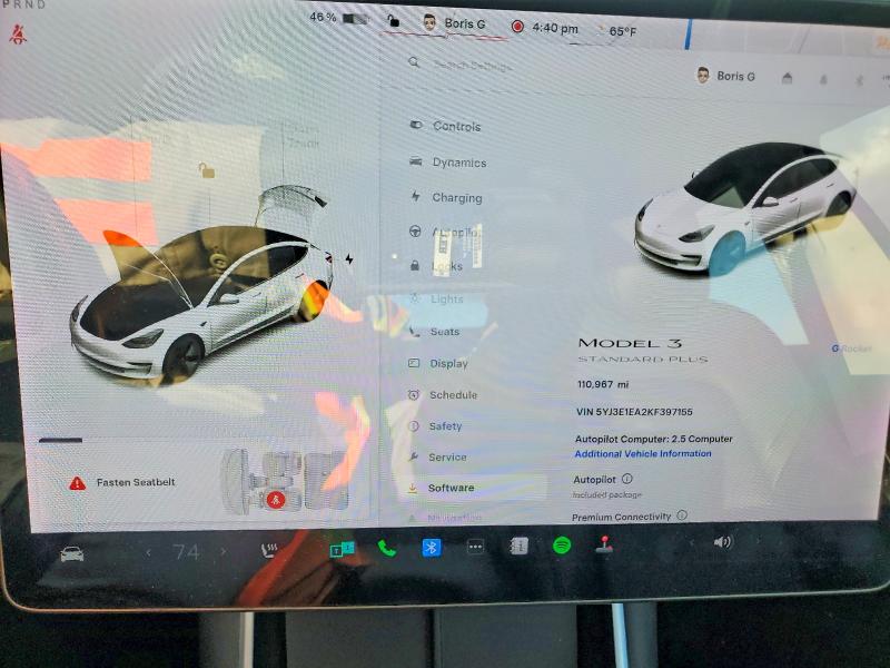 77729545 :رقم المزاد ، 5YJ3E1EA2KF397155 vin ، 2019 Tesla Model 3 مزاد بيع