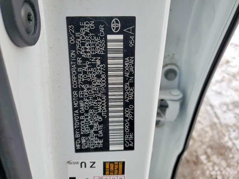 76151905 :رقم المزاد ، JTDAAAAF1P3008773 vin ، 2023 Toyota Crown مزاد بيع