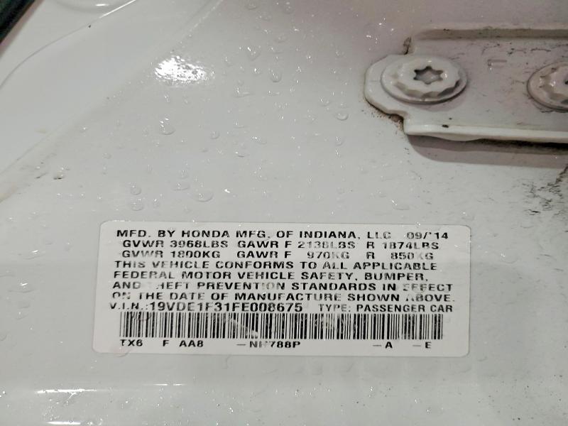 Aukcja sprzedaży 2015 Acura Ilx, vin: 19VDE1F31FE008675, numer aukcji: 76823335