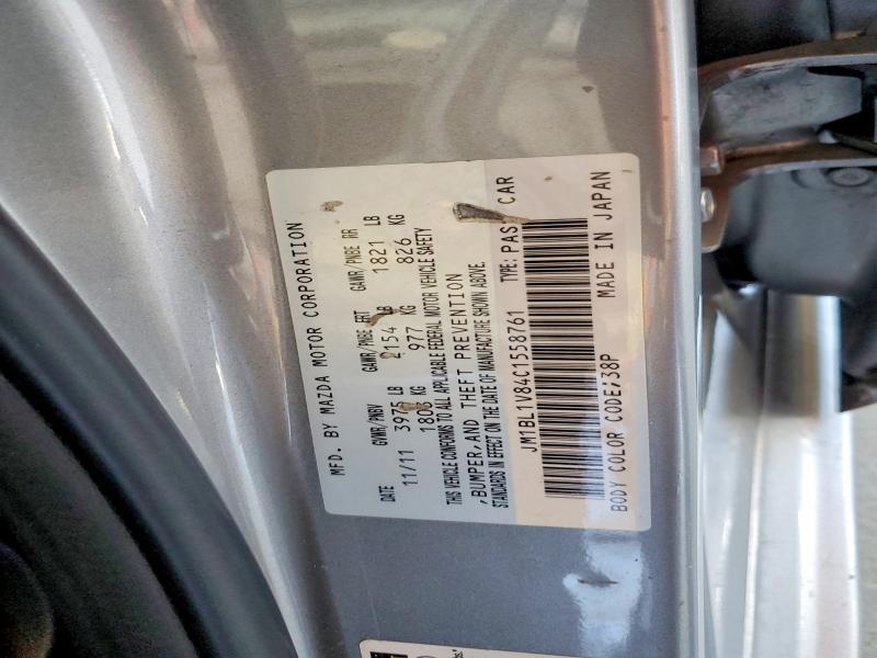 Aukcja sprzedaży 2012 Mazda 3, vin: JM1BL1V84C1558761, numer aukcji: 79271265