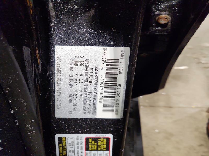 74954485 :رقم المزاد ، JM1BL1H5XA1303577 vin ، 2010 Mazda 3 مزاد بيع