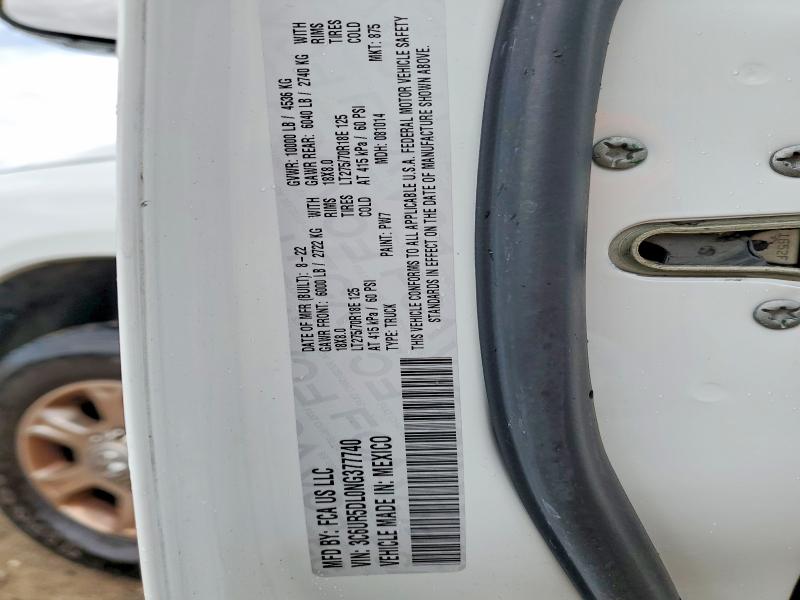 Продаж на аукціоні авто 2022 Ram 2500, vin: 3C6UR5DL0NG377740, номер лоту: 75193095